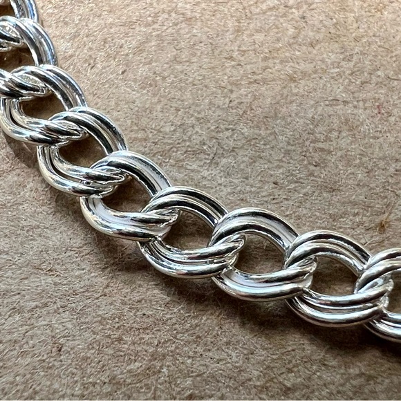 Sundance $128 NEW 7" Sterling Silver Italy 925 Comfort Curb Link Bracelet Ladies - Picture 3 of 10